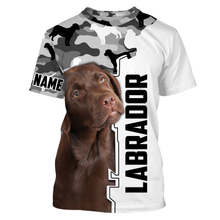 Load image into Gallery viewer, Chocolate Labrador Retriever Shirt| Custom All Over Print Chocolate Labrador Owner Shirt Lab Owner| JTSD349