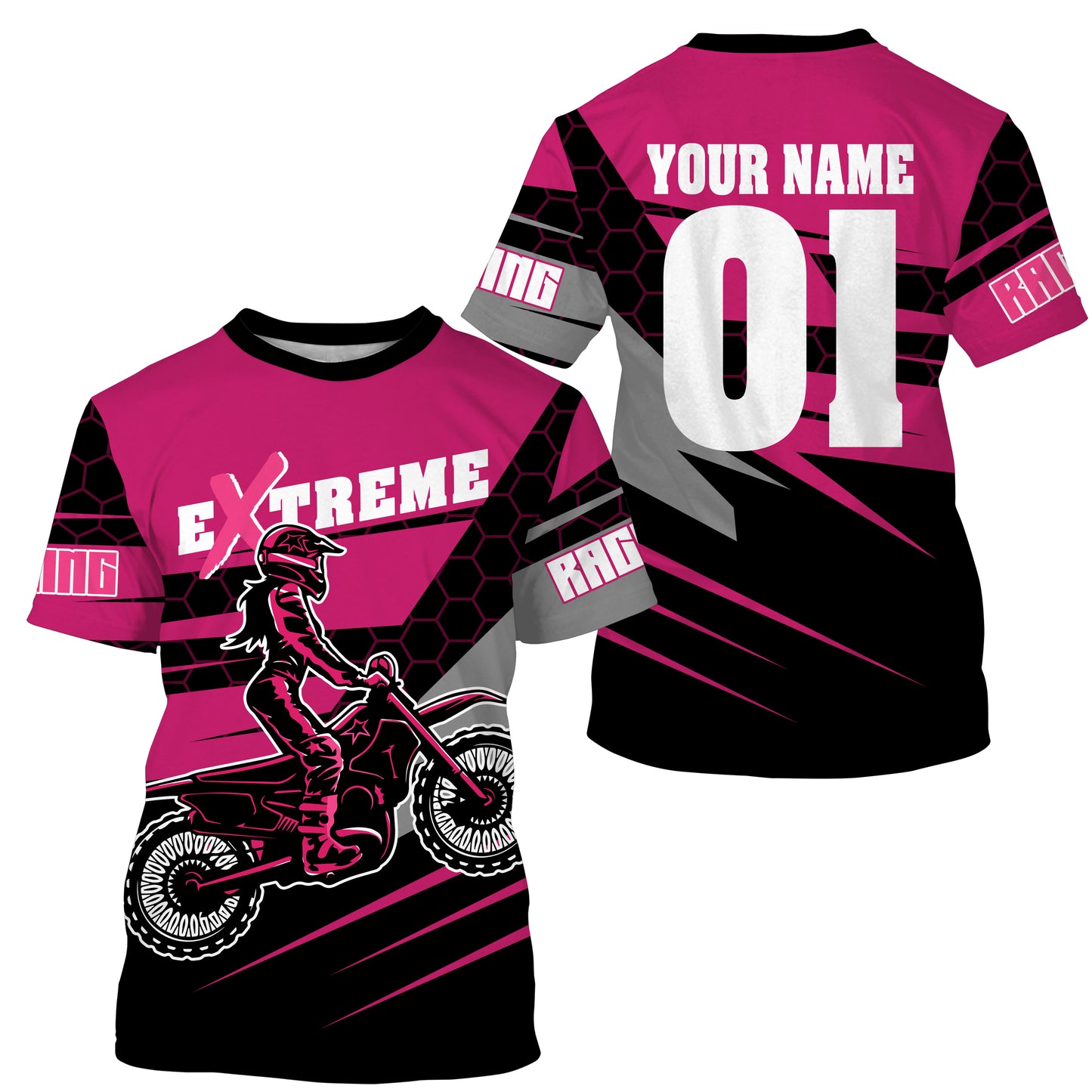 Personalized Motocross racing jersey youth&adult UV extreme racing motorcycle biker girl off-road PDT217