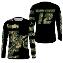 Load image into Gallery viewer, MX youth&amp;adult offroad jersey camo dirt bike personalized motocross racing UPF30+ motorcycle shirt PDT159