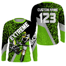 Load image into Gallery viewer, Custom Dirt Bike Jersey UPF30+ Blue Motocross Shirt Men Women Kid Xtreme MX SX Long Sleeve PDT506
