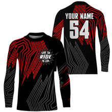 Load image into Gallery viewer, Kid&amp;Adult Dirt Bike Jersey UPF30+ Custom Motocross Shirt Live To Ride MX SX Off-Road Long Sleeve PDT511