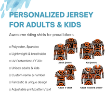 Load image into Gallery viewer, Kid&amp;adult Motocross custom jersey dirt bike shirt UV protective racing flag off-Road motorcycle PDT15