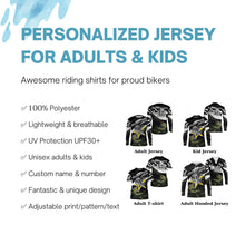 Load image into Gallery viewer, Camo mountain bike jersey Cycling gear mens UPF30+ bike shirt adult kid MTB racing clothes| SLC134