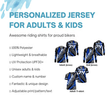 Load image into Gallery viewer, Extreme dirt bike riding jersey custom kid women men UPF30+ Motocross shirt off-road motorcycle  PDT286