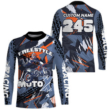 Load image into Gallery viewer, Motocross jersey customized number&amp;name UPF30+ freestyle dirt bike racing off-road shirt kid&amp;adult PDT292