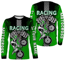 Load image into Gallery viewer, Motocross Racing Personalized Jersey Hoodie T-shirt, Dirt Bike Motorcycle Off-road Riders Cool Shirt| NMS322
