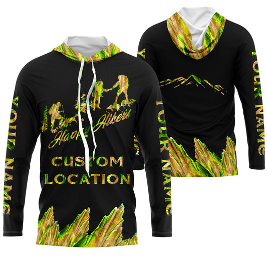 Hiking Personalized Shirt 3D All Over Print Compass Hiking Outdoor Outfit 3D Forest Shirt Happy Hikers| SP1