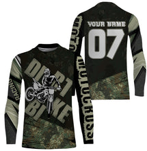 Load image into Gallery viewer, Kid&amp;Adult custom dirt bike jersey UPF30+ Camo Motocross MX racing off-road motorcycle racewear| NMS928