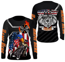 Load image into Gallery viewer, American Eagle Biker Jersey UPF30+ Anti UV Personalized Motorcycle Off-road Racing Patriotic Racewear| NMS462