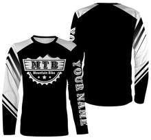 Load image into Gallery viewer, MTB Jersey, Personalized Mountain Biking Long Sleeve Hoodie Shirt, MTB Racing, Biking Cycling Shirt| JTS442