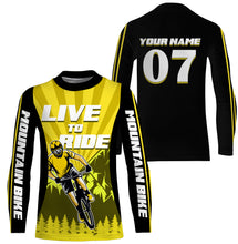 Load image into Gallery viewer, Cycling Jersey, Racing Cycling All Over Print Shirt, Live To Ride Shirt, Custom Mountain Biking Jersey| JTS428
