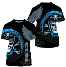 Load image into Gallery viewer, Skull Biker Wings Personalized Jersey Hoodie All Over Print Motorcycle Off-road Rider Racing Shirt| NMS471