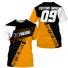 Load image into Gallery viewer, Extreme Motocross Jersey Personalized UPF30+ Racing Shirt Dirt Bike Off-road Biker Motorcycle - Orange| NMS629