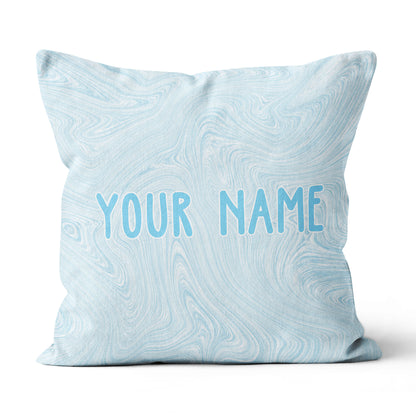 Blue Liquid Paints Custom Name Pillow Personalized Cool Golf Gifts LDT1131