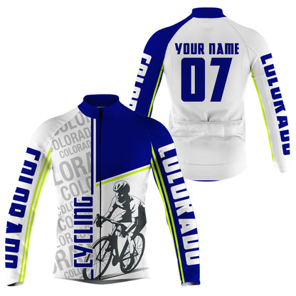 Custom Colorado Cycling Jersey Cyclist CO Flag Bicycling Motocross Road Biking| NMS809