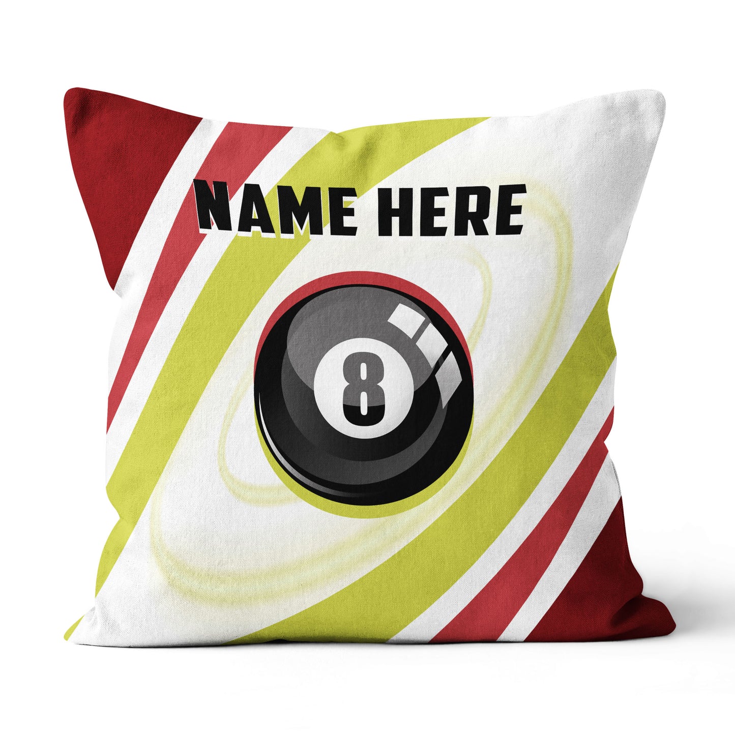 Personalized Red Green 8 Ball Billiard Pillow Custom Best Billiard Gifts VHM0928