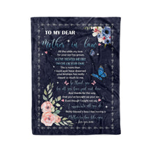 Load image into Gallery viewer, To Mother in law blanket I appreciate All you do gifts for mother in law - FSD1293