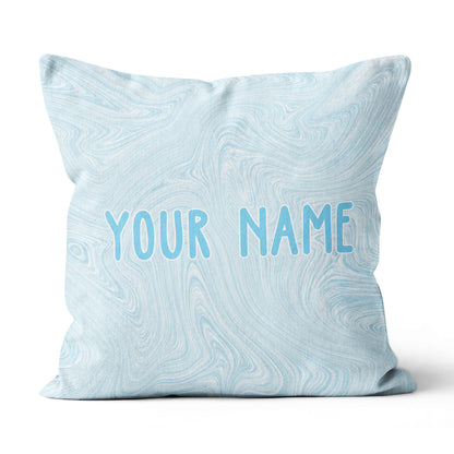 Blue Liquid Paints Custom Name Pillow Personalized Cool Golf Gifts LDT1131