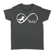 Load image into Gallery viewer, Custom Gift For Horse Lover Infinite Love Teen Girls Women Horse Lovers, horse shirts D06 NQS3220 Women's T-shirt