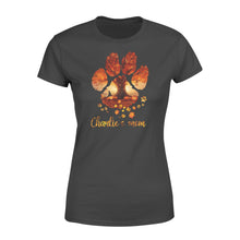 Load image into Gallery viewer, Custom dog's name dog paws mom autumn halloween personalized gift - Standard Women's T-shirt
