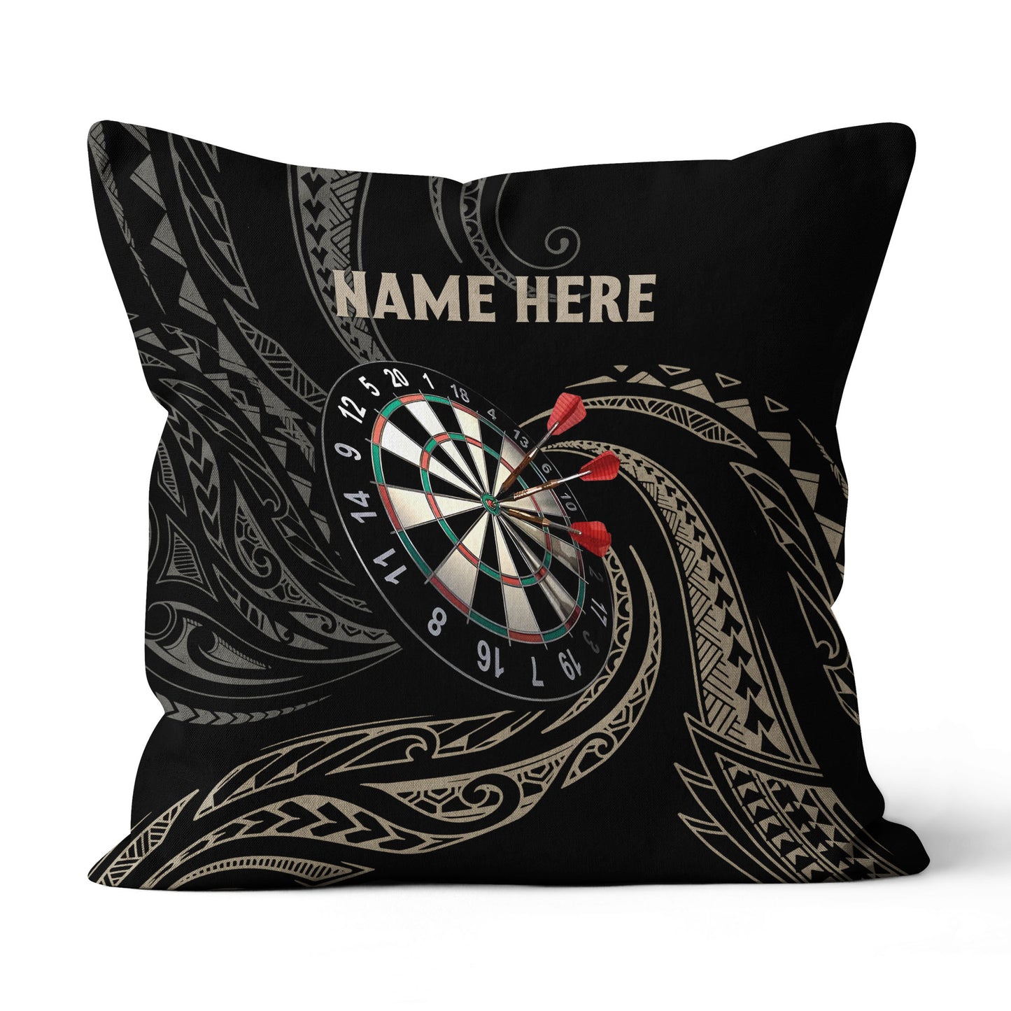 Roll Tribal Custom Darts Pillow Personalized Darts Gift For Dart Players LDT1186
