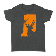 Load image into Gallery viewer, Bucks of Indiana deer hunting hunter orange, Indiana hunting, deer hunting shirt D03 NQS2920 Standard Women's T-shirt