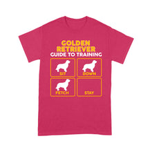 Load image into Gallery viewer, Golden Retriever Standard T-shirt | Funny Guide to Training dog - FSD2402D08