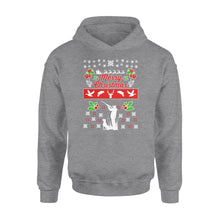 Load image into Gallery viewer, Merry Christmas Hunting standard Hoodie Hunting dog - Christmas gift ideas for hunter FSD585