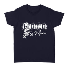 Load image into Gallery viewer, Moto Mom T-shirt, Cool Biker Mom Women Shirt, Motorcycle Shirt for Mom Mother's Day Gift, Motocross Mom NMS336