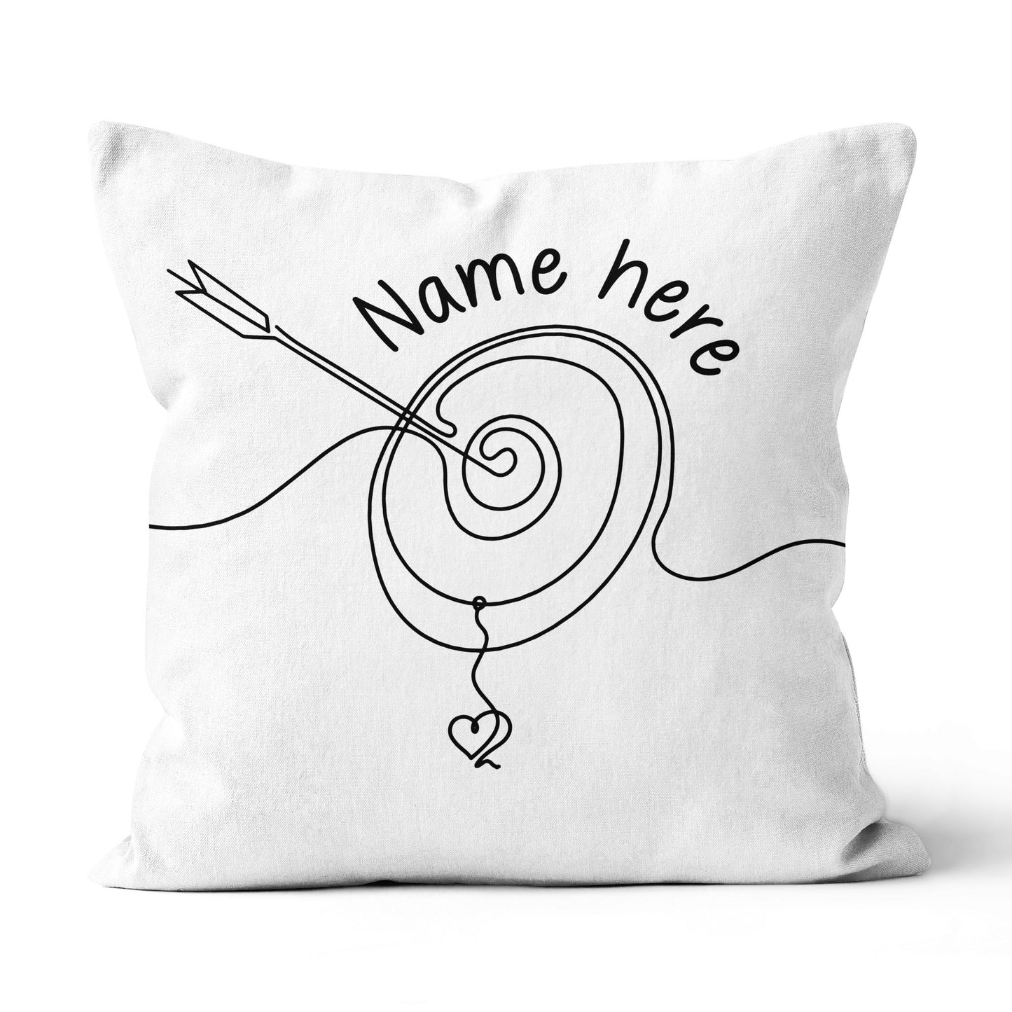 Personalized Archery Line Drawing White Pillow Best Archery Pillow Gifts TDM0869