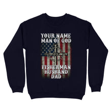 Load image into Gallery viewer, Fisherman - Man of God personalized gift Standard Crew Neck Sweatshirt