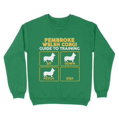 Pembroke Welsh Corgi Standard Sweatshirt | Funny Guide to Training dog - FSD2409D08