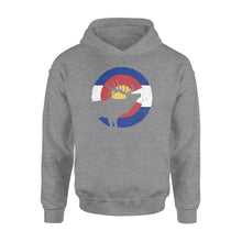 Load image into Gallery viewer, Colorado Elk Hunting Hoodie: CO State Flag Hunter hoodie - NQSD232