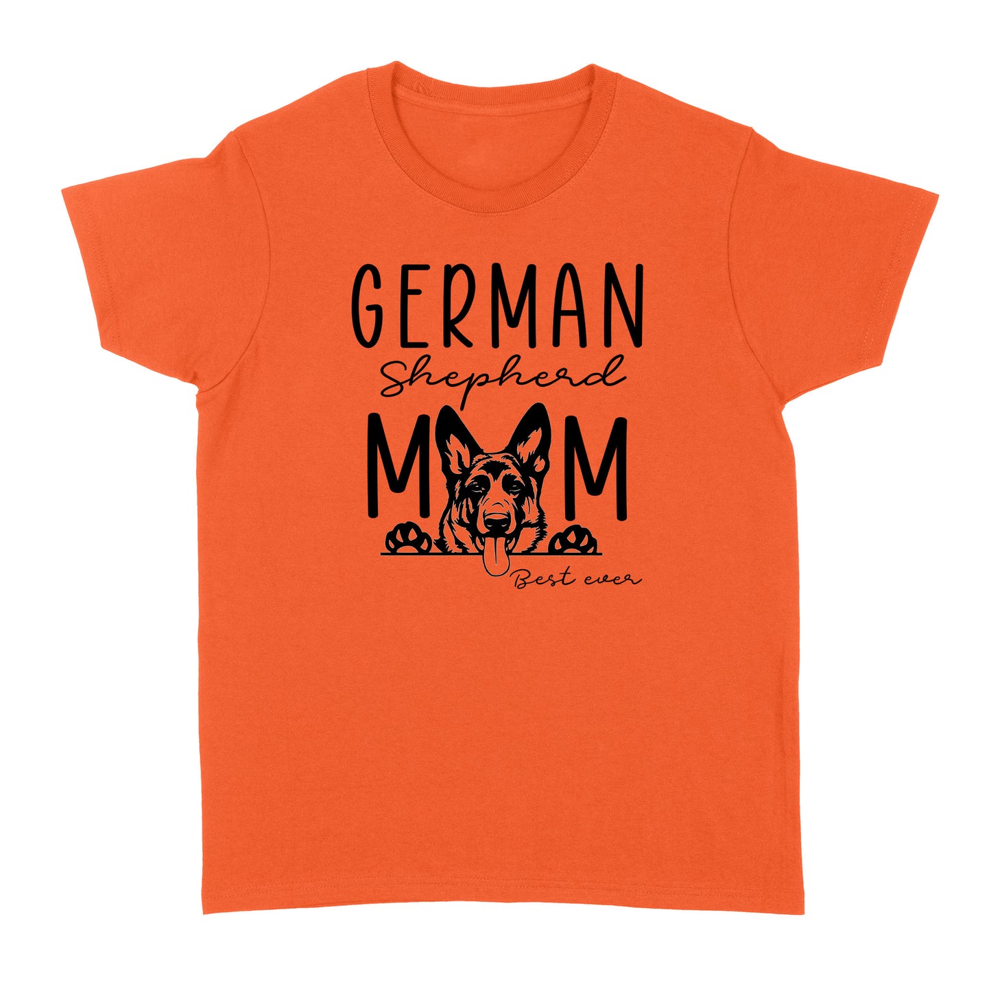 Womens German Shepherd Mom Best Ever Shirt Funny Dog Mom Gift Smiling Dog Standard T-shirt FSD2366D08