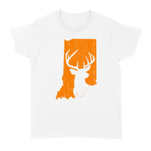 Load image into Gallery viewer, Bucks of Indiana deer hunting hunter orange, Indiana hunting, deer hunting shirt D03 NQS2920 Standard Women's T-shirt