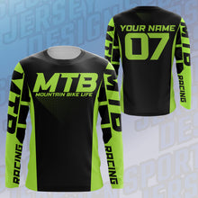 Load image into Gallery viewer, Mountain Bike Long Sleeve Jersey, Custom MTB Racing Shirt for Bike Rider, Cycling UV Protection UPF 30+ JTS493
